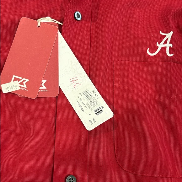 Cutter & Buck Alabama Crimson Tide Casual Button Down Shirt - Picture 2 of 5